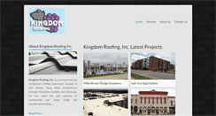 Desktop Screenshot of kingdomroofing.com